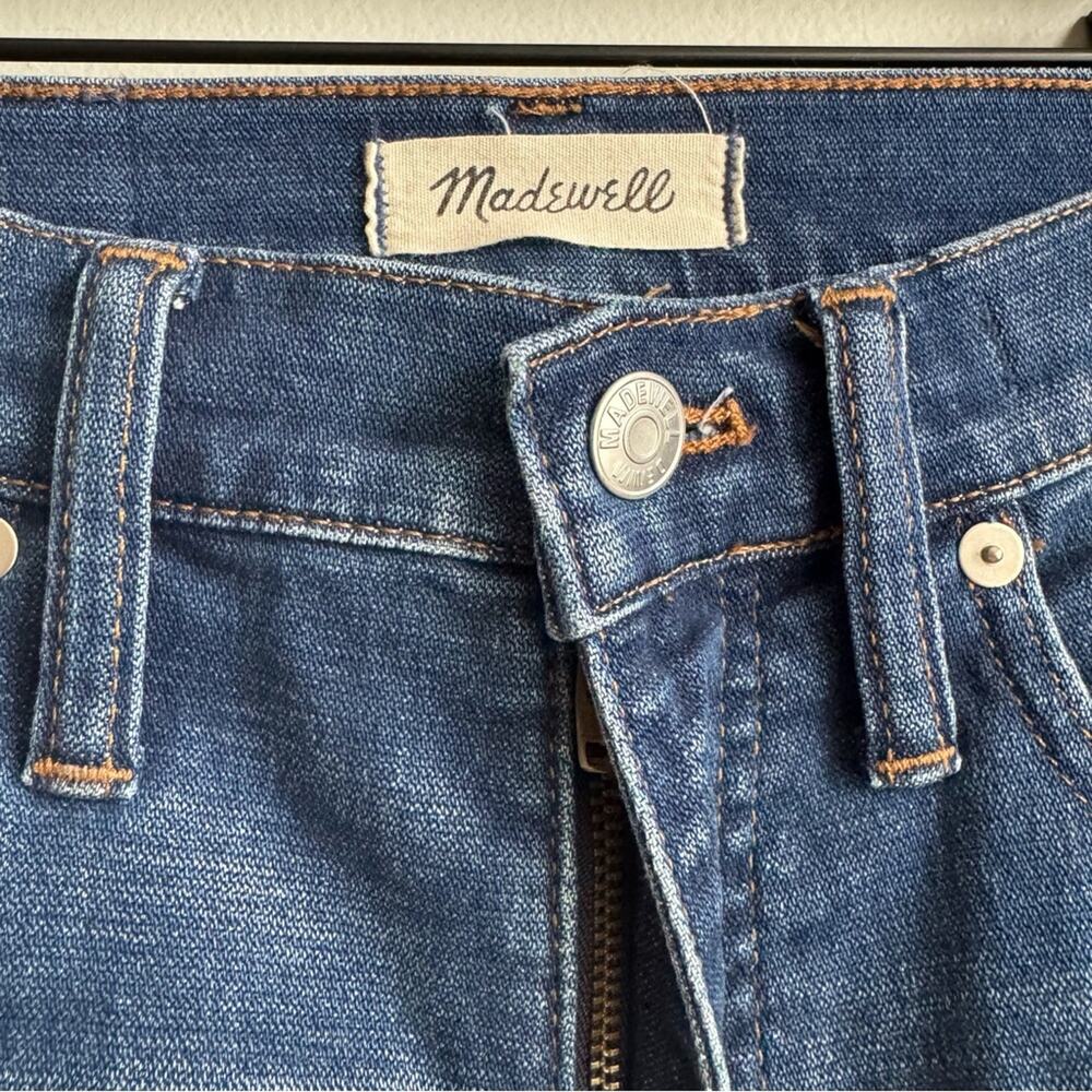 Madewell Cali Demi Boot Raw Hem Patchwork Jeans 26 - Picture 5 of 14